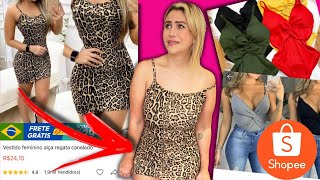 PROVANDO ROUPAS BARATINHAS DA SHOPEE [upl. by Dannica]