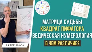 Матрица Судьбы квадрат Пифагора и Ведическая нумерология В чем разница этих систем нумерологии [upl. by Navert780]