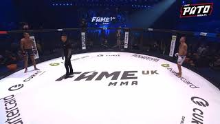 Dapper Laughs vs Harvey Full fight Fame MMA UK [upl. by Arratal]