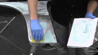 Car Rust Repair How to Fix Rust Pits in a Fender with Glazing Putty amp Rust Encapsulator at Eastwood [upl. by Whetstone512]