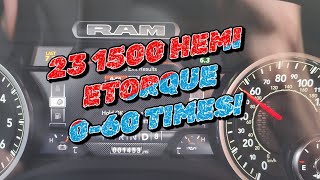 23 Ram 1500 Hemi etorque 060 times [upl. by Sitnalta]