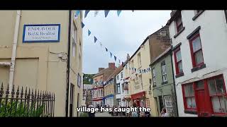 Scenic Aerial Tour Of Staithes North Yorkshire [upl. by Wei563]