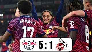 RB Leipzig vs Köln 50  RB Leipzig  FC Koeln Extended Highlights 2024 [upl. by Wendie]