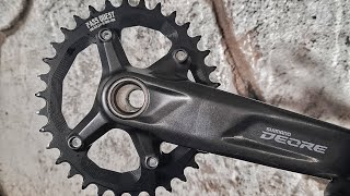 SHIMANO M5100 CRANK INSTALLATION [upl. by Nosrej810]