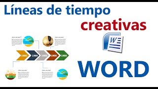 😱Cómo hacer una 🔥🔥Línea de tiempo creativa con Word muy fácil👍 [upl. by Alethea]