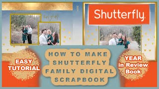 HOW TO MAKE SHUTTERFLY PHOTO BOOK [upl. by Alilahk]