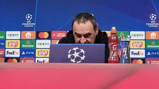 UCL  BAYERNLAZIO LA CONFERENZA STAMPA DI MAURIZIO SARRI [upl. by Annasus260]