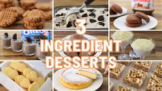 11 Easy 3Ingredient Desserts [upl. by Telocin]