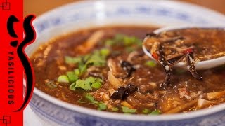 PEKINGSUPPE – sauer scharfe Suppe à la Yasilicous   chinesisch kochen [upl. by Joses571]