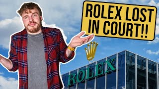 Rolex LOST In Swiss Court And That Could Have HUGE Implications [upl. by Ikkela]