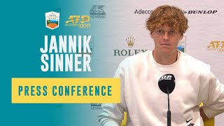 Jannik Sinner Press Conference After Defeating Holger Rune  Rolex Monte Carlo Masters 2024 [upl. by Llehsyar]