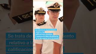 SHORT  Así fue la primera jornada de la PRINCESA LEONOR en la Escuela Naval Militar de Marín [upl. by Gurney]