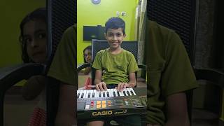 My friends grandson Adharv nationalanthem janaganamana nationalanthempiano [upl. by Ahsienot]