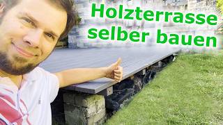 Holzterrasse selber bauen  Komplettes DIYVideo [upl. by Chandler247]