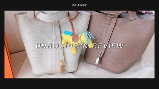 Unboxing amp Review 開箱  Hermes Picotin Lock 18 愛馬仕包包菜籃子水桶包 [upl. by Laurella]