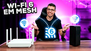 MONTEI UMA INCRÍVEL REDE MESH WiFi 6 COM ROTEADORES DA XIAOMI [upl. by Hacim]