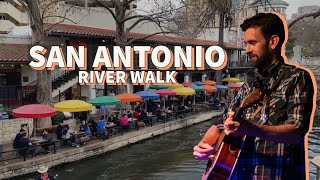 A tour of the San Antonio River Walk places to visit in Texas [upl. by Yllime485]