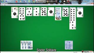 Spider Solitaire In Windows 7 Game 118 [upl. by Fernas]