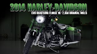 2014 Harley Davidson CVO Road King FLHRSE w 2350 original miles [upl. by Nylecaj]