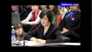 Sandra Flukes Controversial Birth Control Testimony [upl. by Eadrahs]