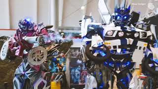 Transformers auf der Modell  Technik 2017  Messe Stuttgart [upl. by Anaugahs913]