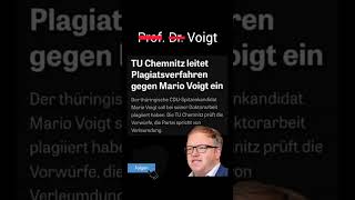 PLAGIATSVERFAHREN gegen mariovoigt voigt cdu plagiat dr chemnitz universität doktor shorts [upl. by Breed]