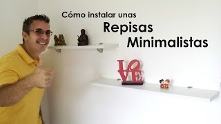 Cómo instalar repisas minimalistas  Repisas modernas [upl. by Aniuqahs]