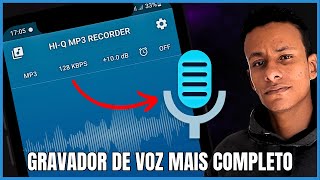 MELHOR GRAVADOR DE ÁUDIO PARA ANDROID 2024  TUTORIAL COMPLETO [upl. by Kernan]
