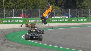 Alex Peroni CRASH  F3 Monza 2019 [upl. by Ecirtaemed]