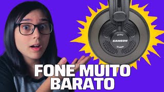 O FONE DE OUVIDO MAIS BARATO PARA FAZER MIXAGEM  Samson SR850 [upl. by Varhol]