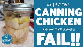 First Time Canning Chicken  How to save unsealed Jars  Canuary  The Purposeful Pantry [upl. by Tyre]