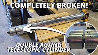 Saved From Scrap Repair BROKEN DoubleActing Telescopic Cylinder [upl. by Gildea]