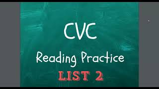 Kids Reading CVC Words Fun and Effective Phonics Practice  Early Literacy Skills  LIST 2 [upl. by Dnomed]