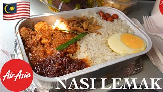 Pak Nasser’s Nasi Lemak on AirAsia  InFlight Food Review  Inna Almira [upl. by Ttemme]