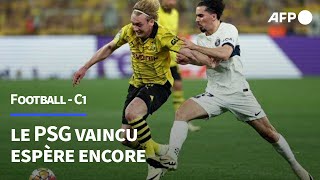 Ligue des champions le PSG sincline face à Dortmund mais espère encore  AFP [upl. by Fugere]