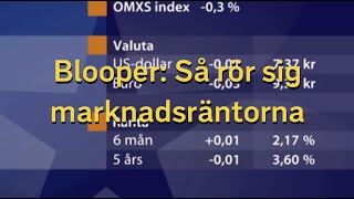 Så rör sig marknadsräntorna  Blooper  SVT Nyheter [upl. by Lisan313]