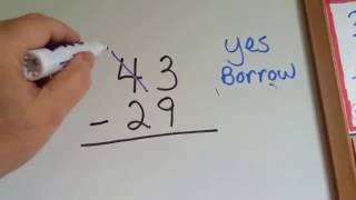 Grade 3 Math 110 Borrow Rename or Regroup to Subtract [upl. by Ottinger]