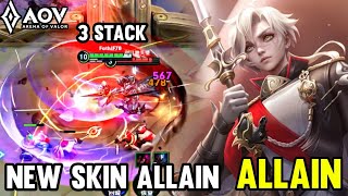 NEW SKINALLAIN GAMEPLAY  3 STACK  ARENA OF VALORHONOR OF KINGS [upl. by Beilul]