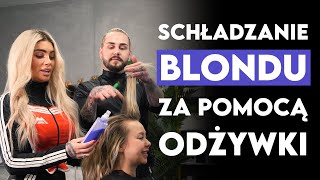 Schładzanie włosów blond w domu za pomocą odżywki  VLOG 10 [upl. by Goldenberg]