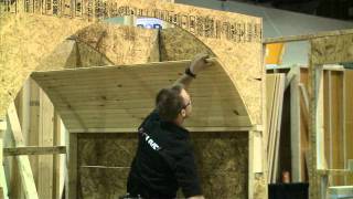 Building a Barrel Ceiling Part 4 Finishing with Eastern White Pine bead board [upl. by Aixela]