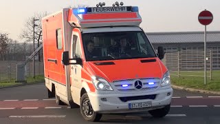 HornspielHeckgruß RTW 1 und 2 der Feuerwehr Ibbenbüren [upl. by Mungovan]