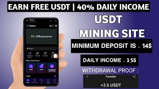 Usdt Earning Site  Earn Free Usdt  Best Usdt Investment site  New Usdt Mining  Usdt Earning [upl. by Ahsienak]