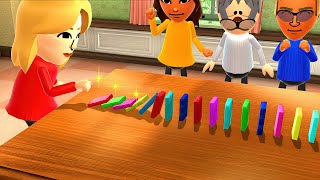 Wii Party U Minigames  Jerry Vs Araceli Vs Polly Vs Narae Hardest Difficulty [upl. by Norabel]