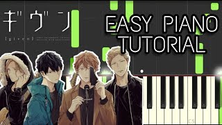 Given ost Fuyu no hanashi  EASY TUTORIAL easyrelaxing version [upl. by Leunamnauj]