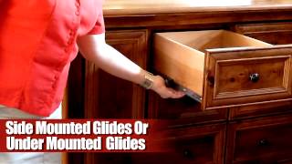 How Dresser Drawer Glides Work on Amish Furniture [upl. by Lucchesi]