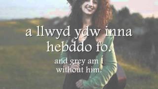 Du Ydir Eira  Gwyneth Glyn geiriau  lyrics [upl. by Kreiner]