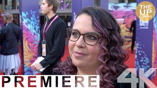 Sally El Hosaini interview at The Swimmers at London Film Festival premiere [upl. by Ahsimin]