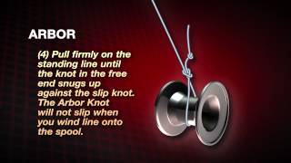 How to tie an Arbor Knot by Abu Garcia [upl. by Nirehs]