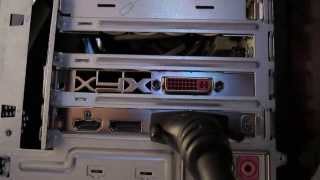 Setting Up Three Monitors and Unboxing XFX AMD Radeon HD 7750 [upl. by Pierce]