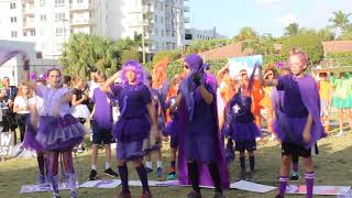 Rosarian Middle School Field Day 2018  Purple Team Cheer [upl. by Eendys]